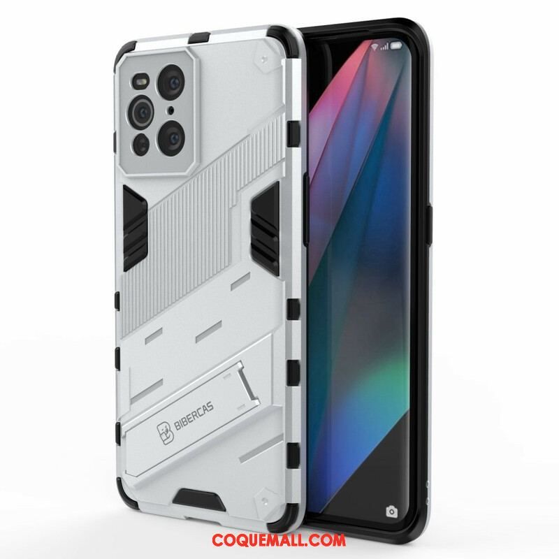 Coque Oppo Find X3 / X3 Pro Support Amovible Deux Positions Mains Libres