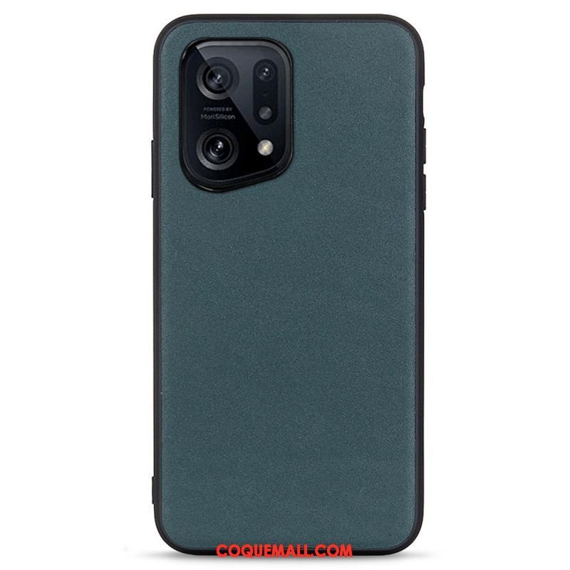 Coque Oppo Find X5 Cuir