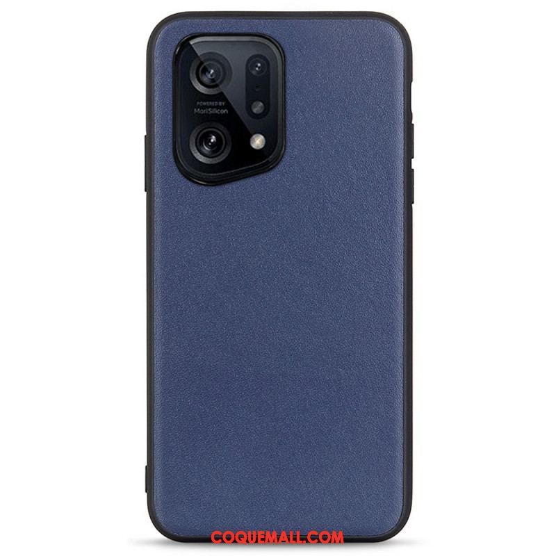 Coque Oppo Find X5 Cuir