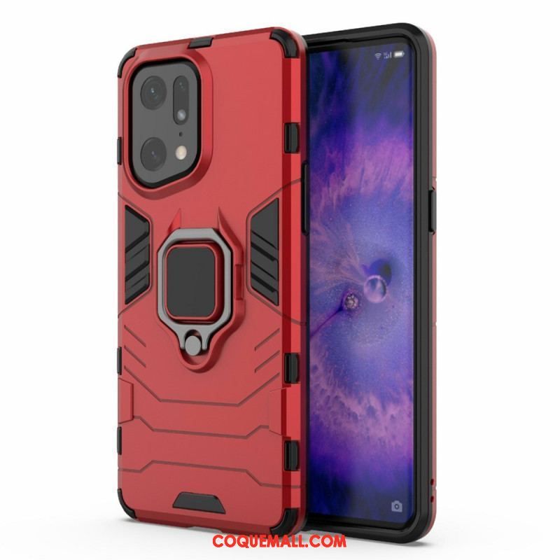 Coque Oppo Find X5 Pro Ring Résistante