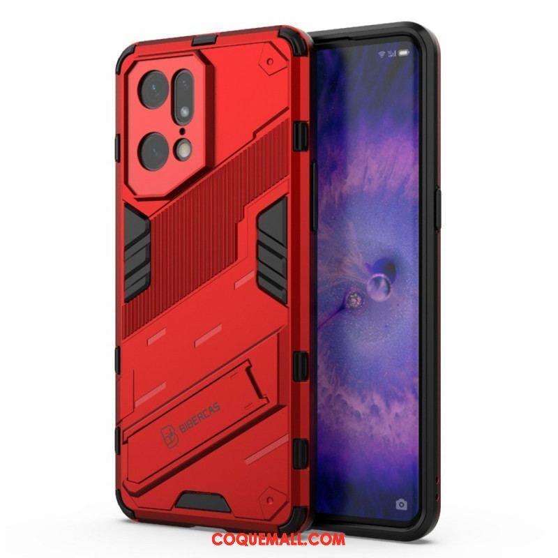 Coque Oppo Find X5 Pro Support Amovible Deux Positions Mains Libres