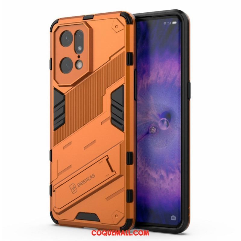 Coque Oppo Find X5 Pro Support Amovible Deux Positions Mains Libres