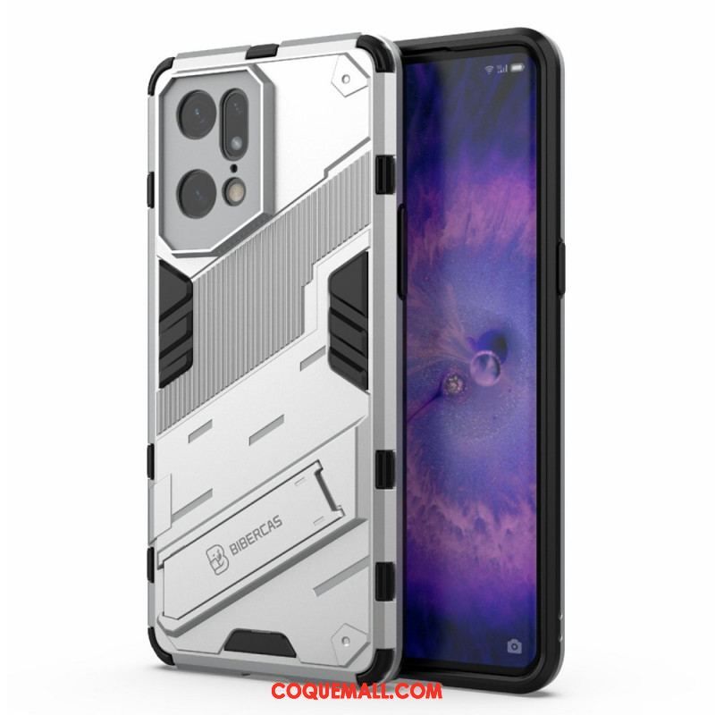 Coque Oppo Find X5 Pro Support Amovible Deux Positions Mains Libres