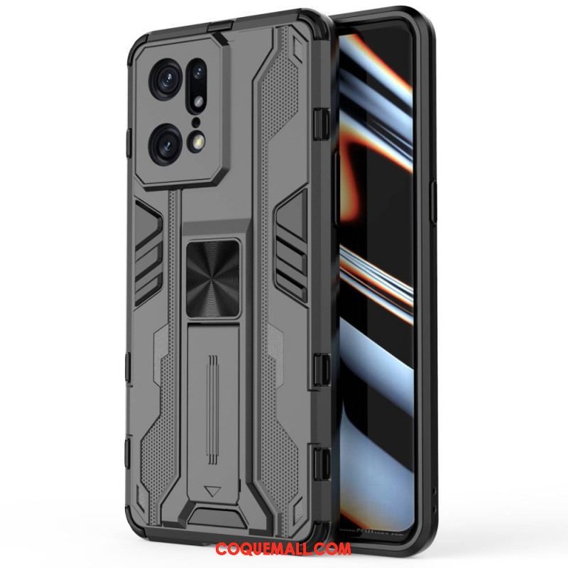 Coque Oppo Find X5 Pro Support Amovible Vertical et Horizontal