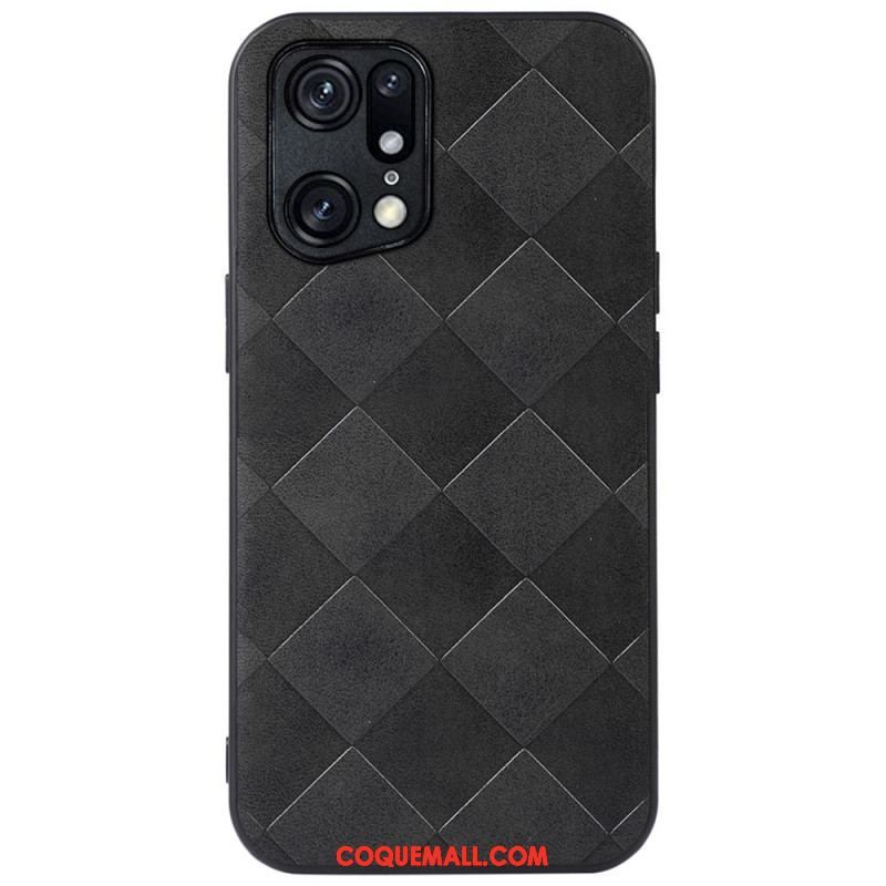 Coque Oppo Find X5 Pro Texture Tissée