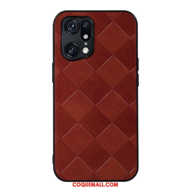 Coque Oppo Find X5 Pro Texture Tissée