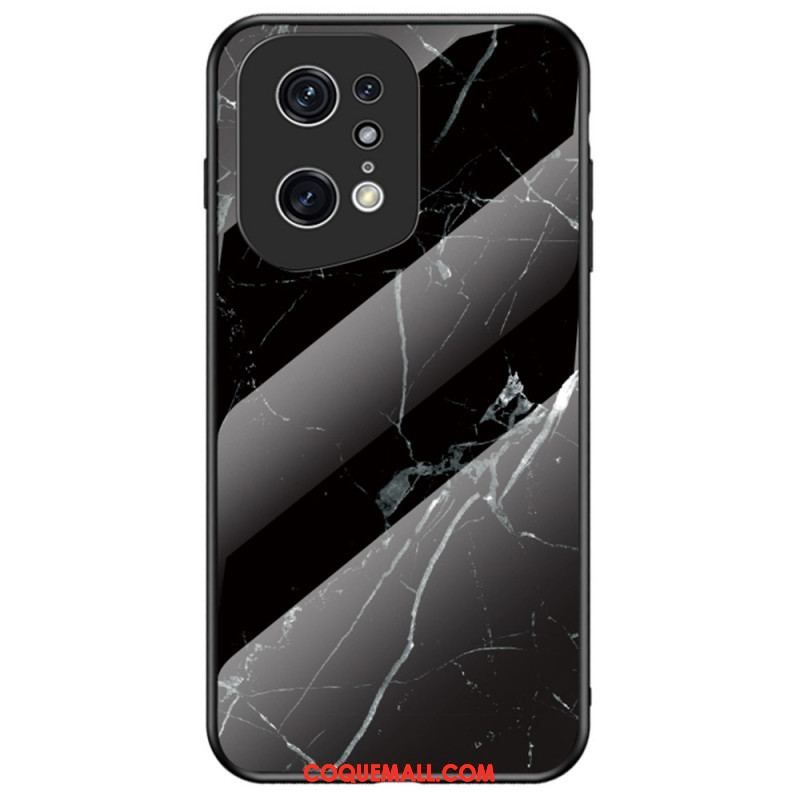 Coque Oppo Find X5 Pro Verre Trempé Marble Colors