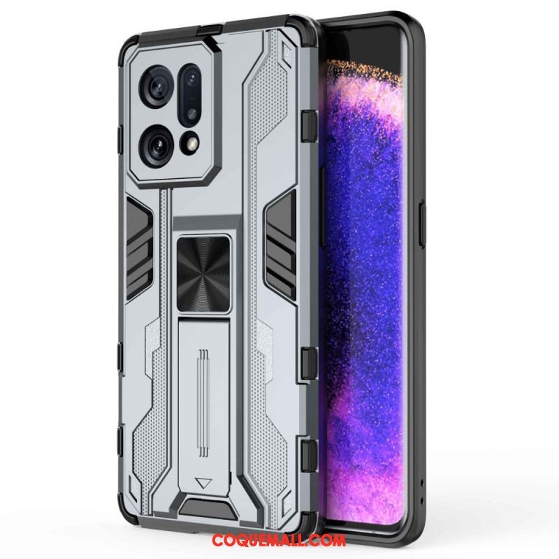 Coque Oppo Find X5 Support Amovible Vertical et Horizontal