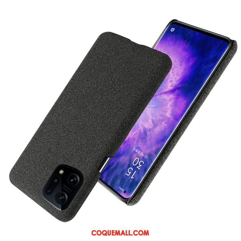 Coque Oppo Find X5 Tissu Chic