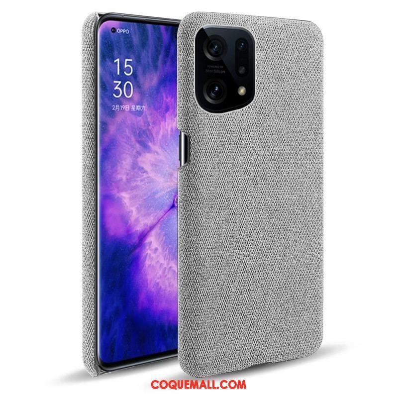 Coque Oppo Find X5 Tissu Chic