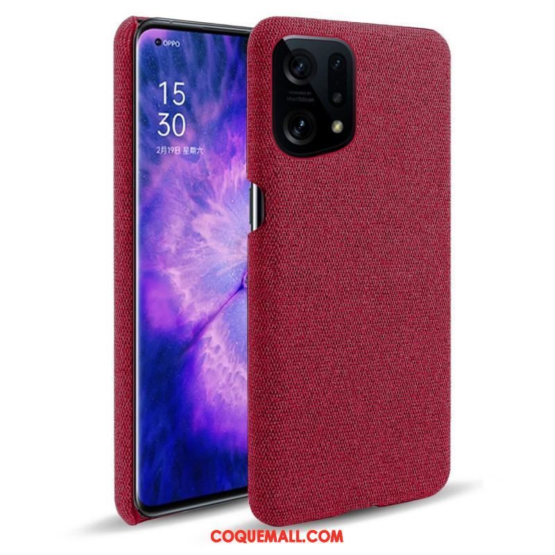 Coque Oppo Find X5 Tissu Chic