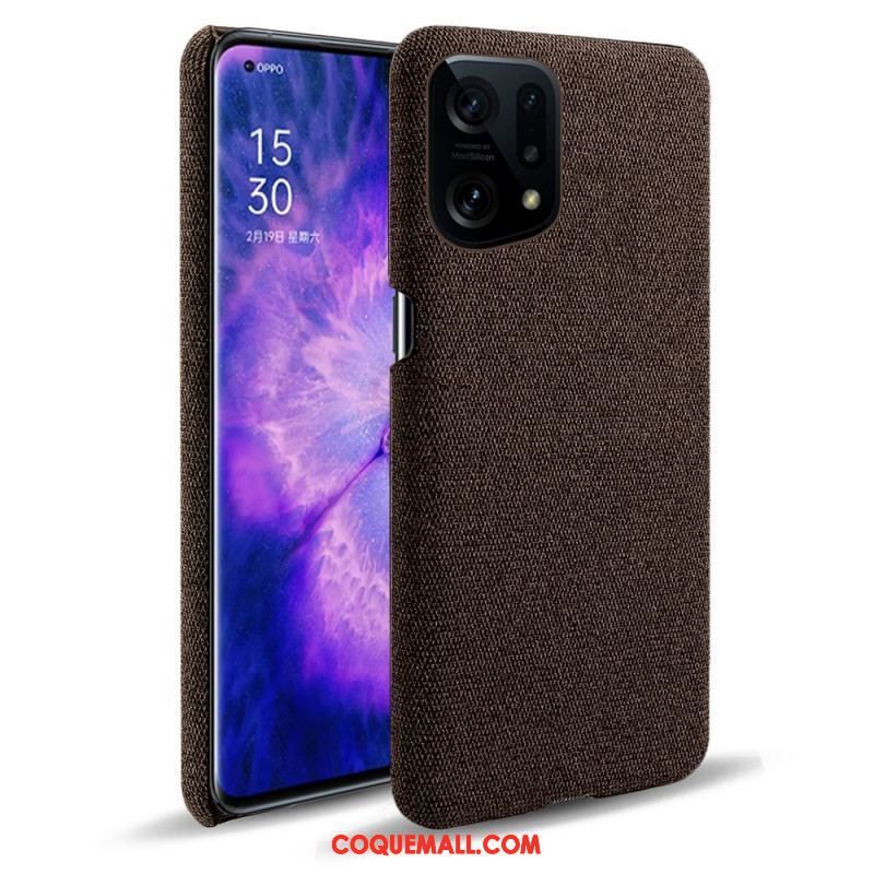 Coque Oppo Find X5 Tissu Chic