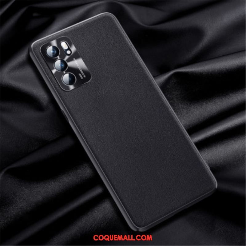 Coque Oppo Reno 6 5G Effet Cuir Prestige