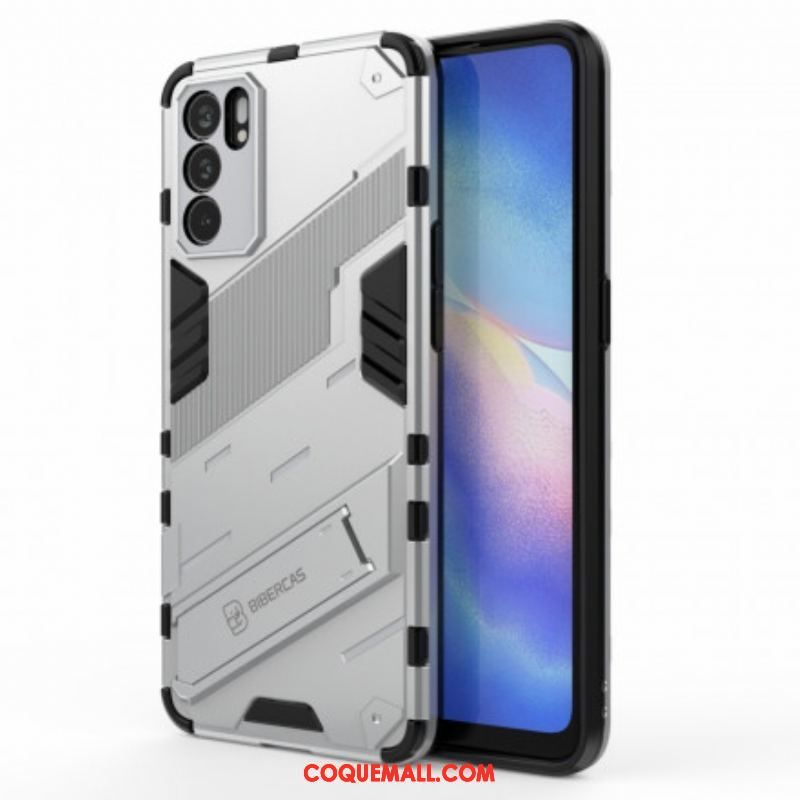 Coque Oppo Reno 6 5G Support Amovible Deux Positions Mains Libres