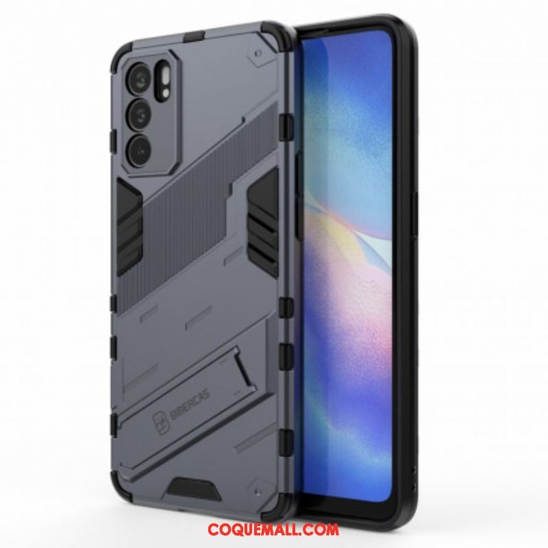 Coque Oppo Reno 6 5G Support Amovible Deux Positions Mains Libres