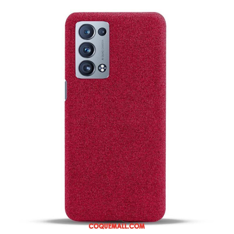 Coque Oppo Reno 6 Pro 5G Revêtement Tissu