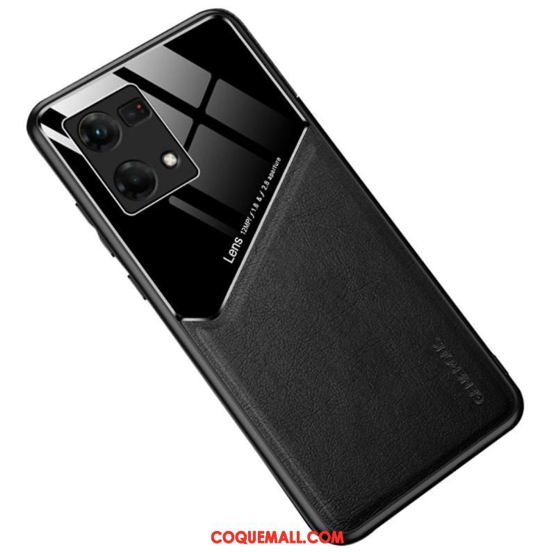 Coque Oppo Reno 7 Simili Cuir Haut de Gamme