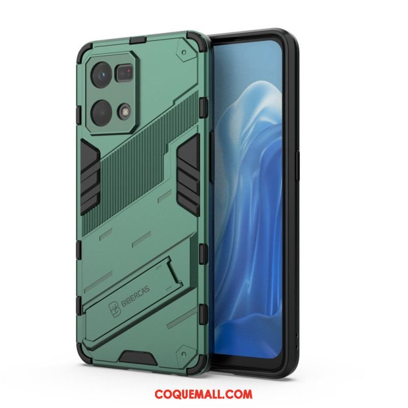 Coque Oppo Reno 7 Support Amovible Deux Positions Mains Libres