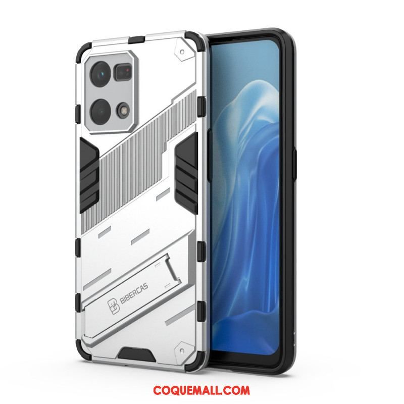 Coque Oppo Reno 7 Support Amovible Deux Positions Mains Libres