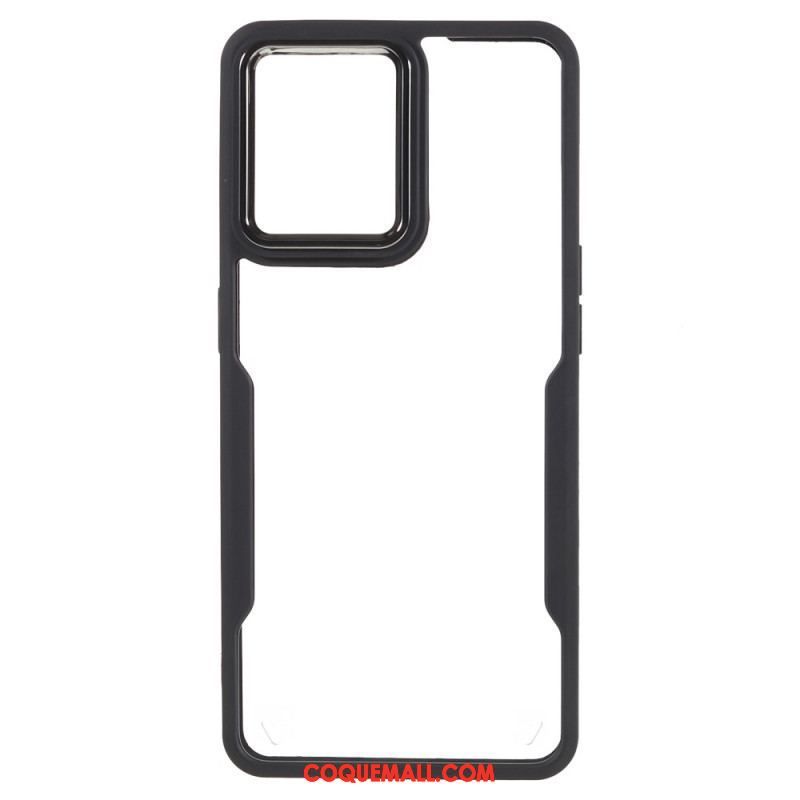 Coque Oppo Reno 7 Transparente Acrylique et Contour Coloré