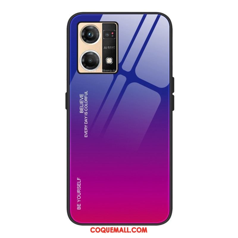 Coque Oppo Reno 7 Verre Trempé Be Yourself