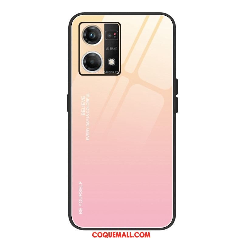 Coque Oppo Reno 7 Verre Trempé Be Yourself