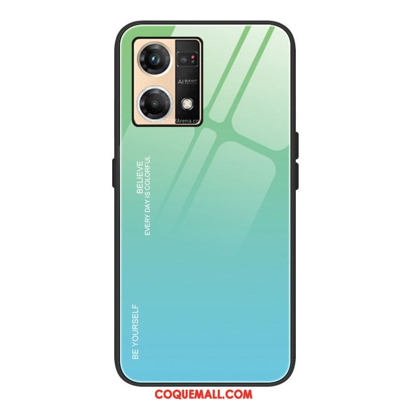 Coque Oppo Reno 7 Verre Trempé Be Yourself