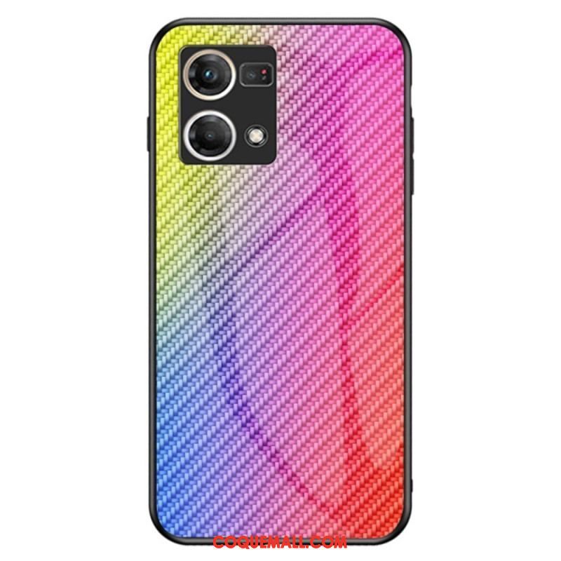 Coque Oppo Reno 7 Verre Trempé Fibre Carbone