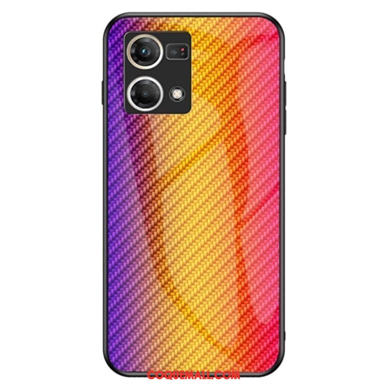 Coque Oppo Reno 7 Verre Trempé Fibre Carbone