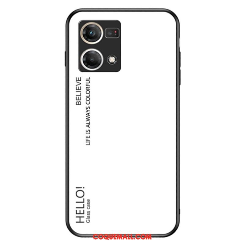 Coque Oppo Reno 7 Verre Trempé Hello