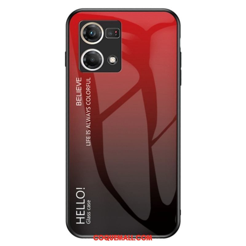 Coque Oppo Reno 7 Verre Trempé Hello