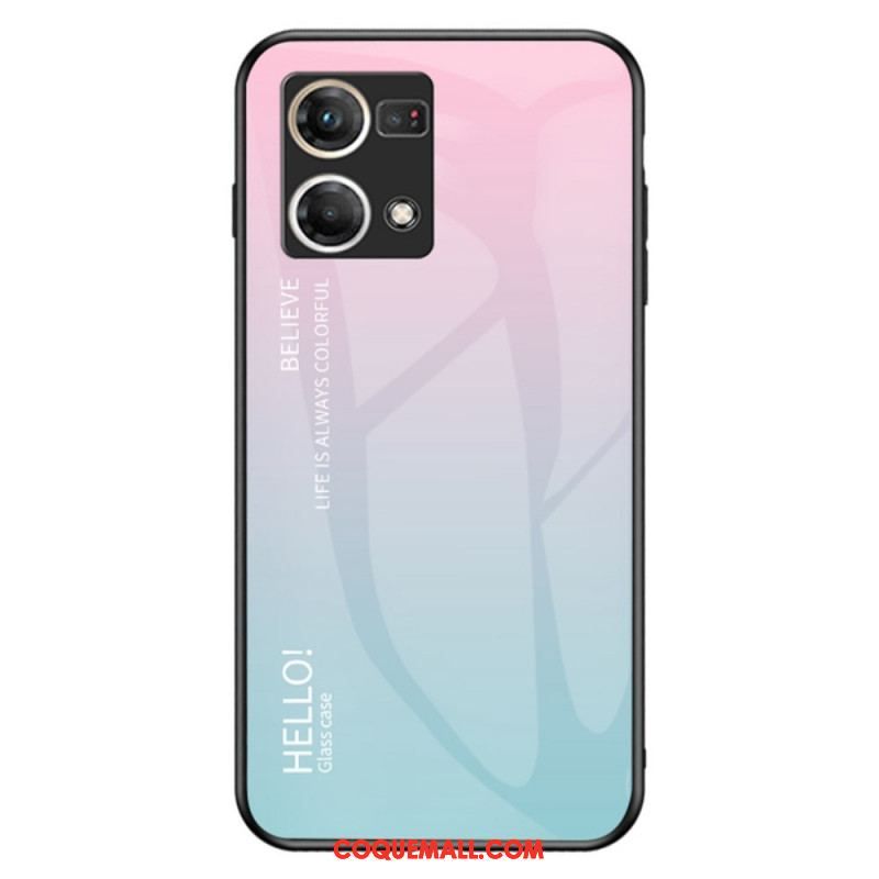 Coque Oppo Reno 7 Verre Trempé Hello