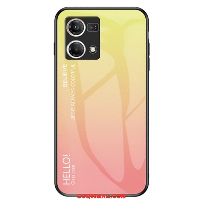 Coque Oppo Reno 7 Verre Trempé Hello