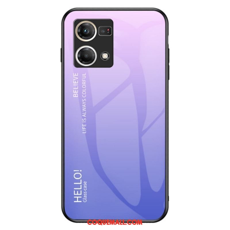 Coque Oppo Reno 7 Verre Trempé Hello