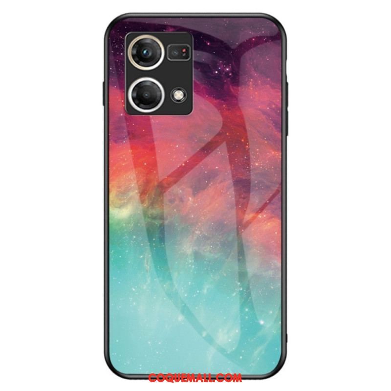 Coque Oppo Reno 7 Verre Trempé Motif