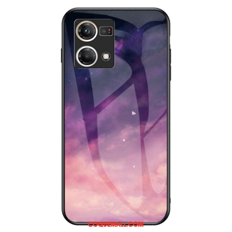 Coque Oppo Reno 7 Verre Trempé Motif