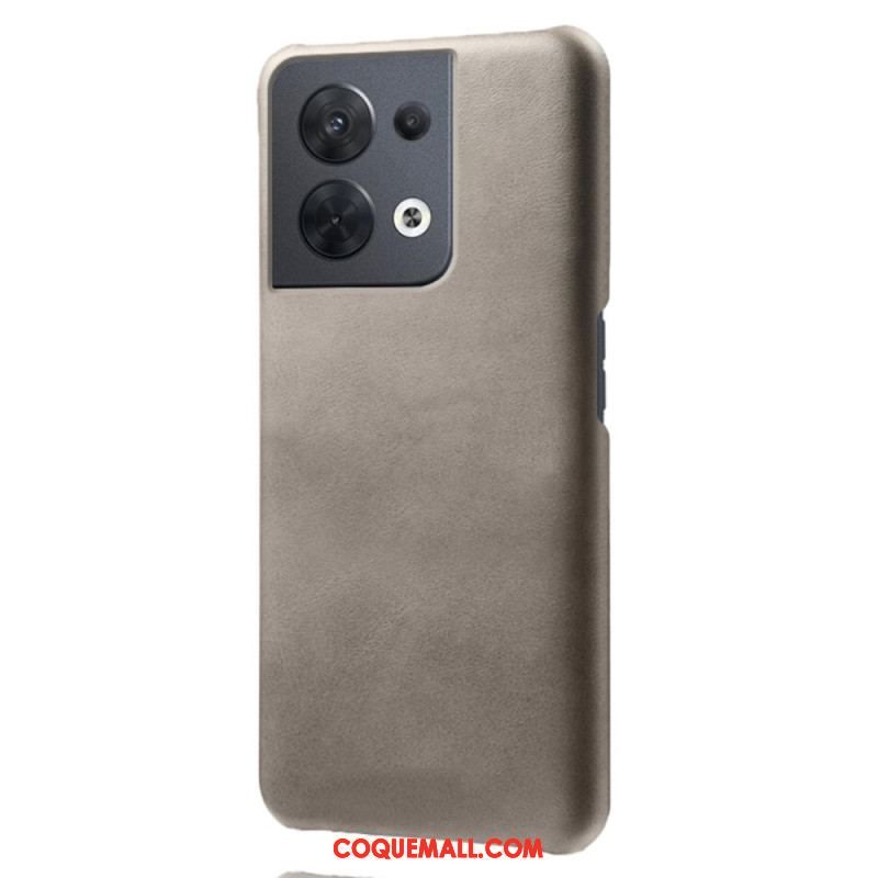 Coque Oppo Reno 8 Effet Cuir