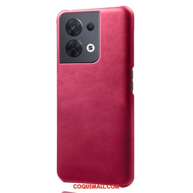 Coque Oppo Reno 8 Effet Cuir