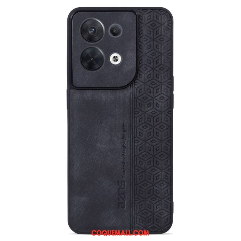 Coque Oppo Reno 8 Effet Cuir AZNS