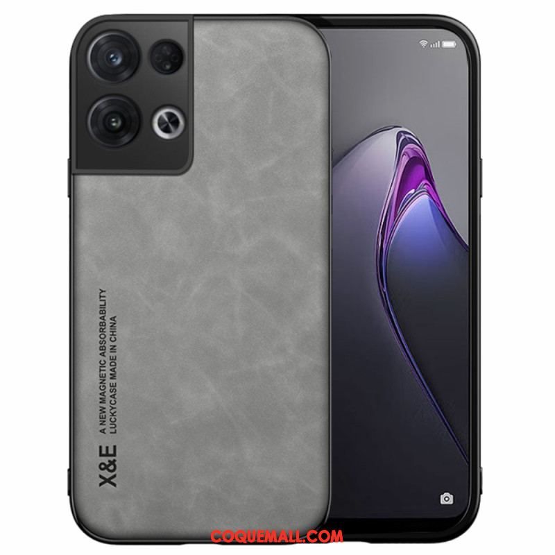 Coque Oppo Reno 8 Effet Cuir X&E