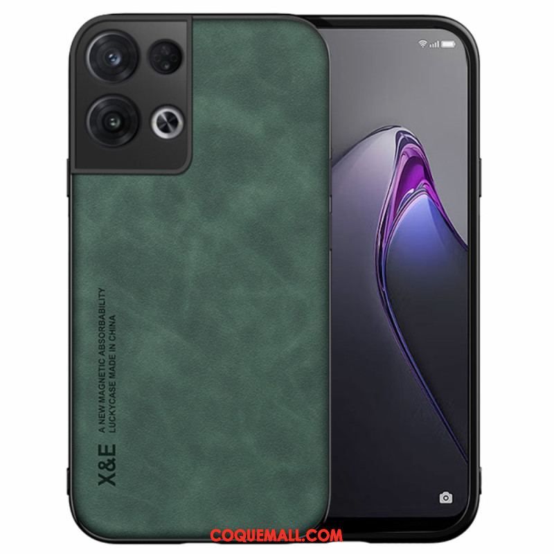 Coque Oppo Reno 8 Effet Cuir X&E