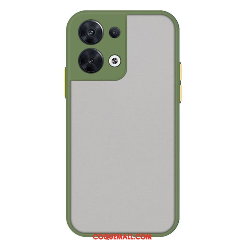 Coque Oppo Reno 8 Hybride Rebords Colorés