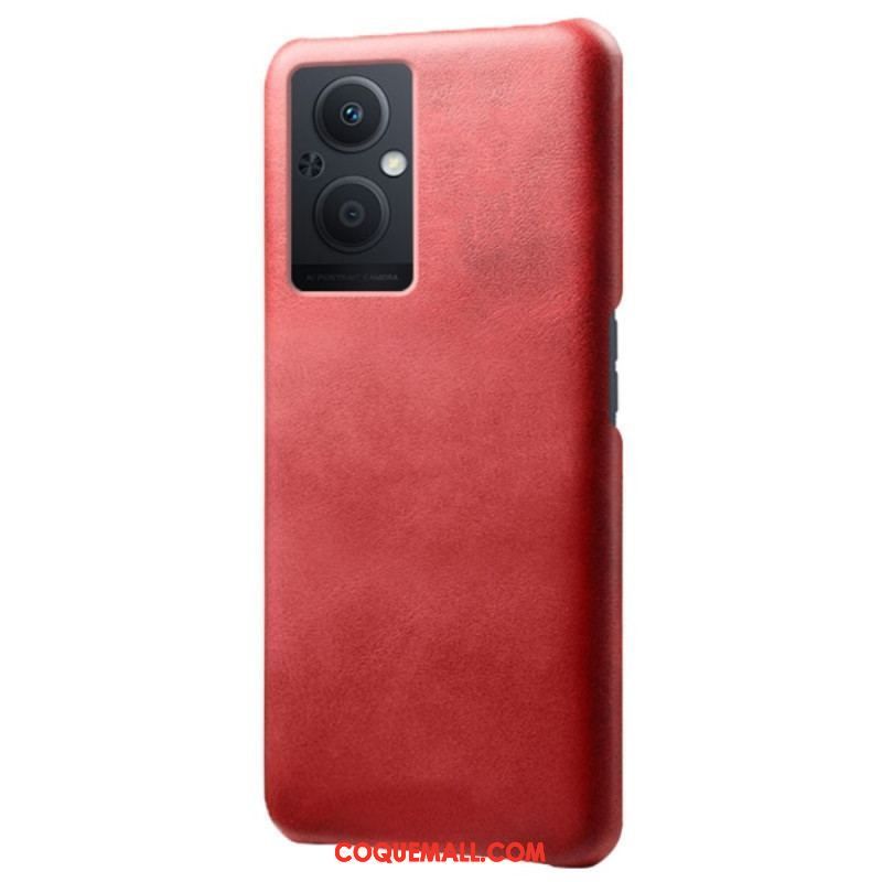 Coque Oppo Reno 8 Lite Effet Cuir