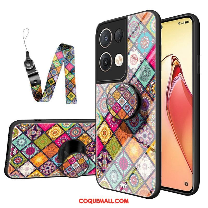 Coque Oppo Reno 8 Pro Patchwork