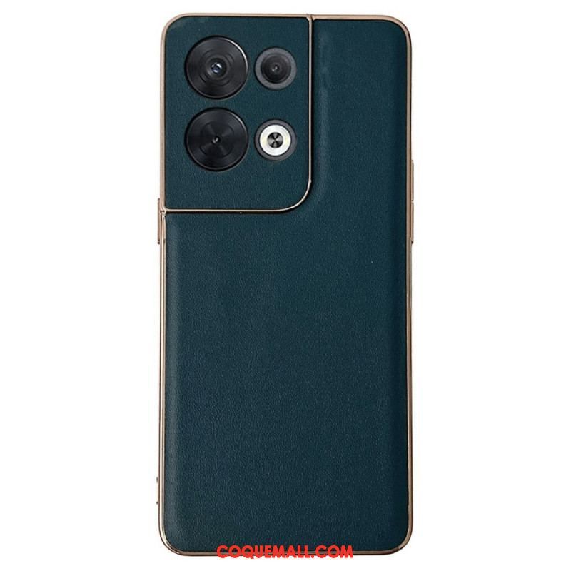 Coque Oppo Reno 8 Pro Véritable Cuir Premium