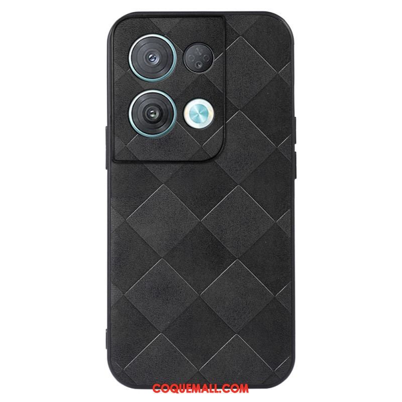 Coque Oppo Reno 8 Style Tissé