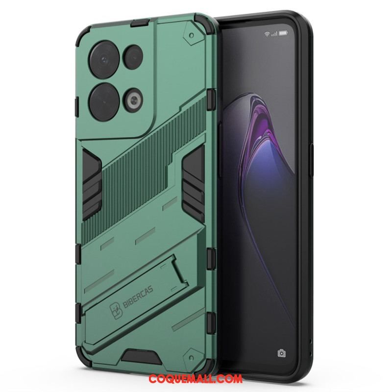 Coque Oppo Reno 8 Support Amovible Deux Positions Mains Libres