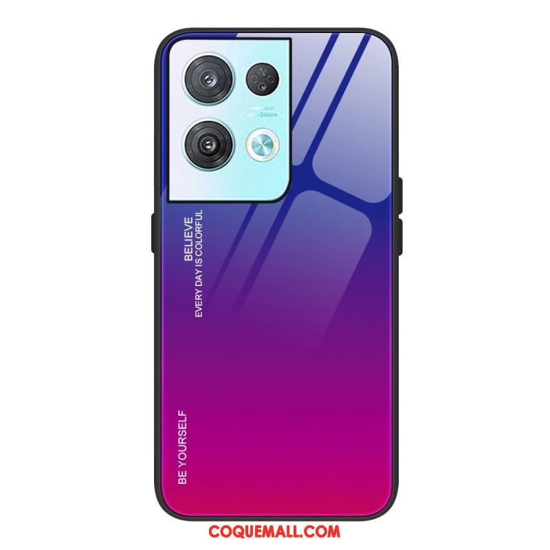 Coque Oppo Reno 8 Verre Trempé Be Yourself