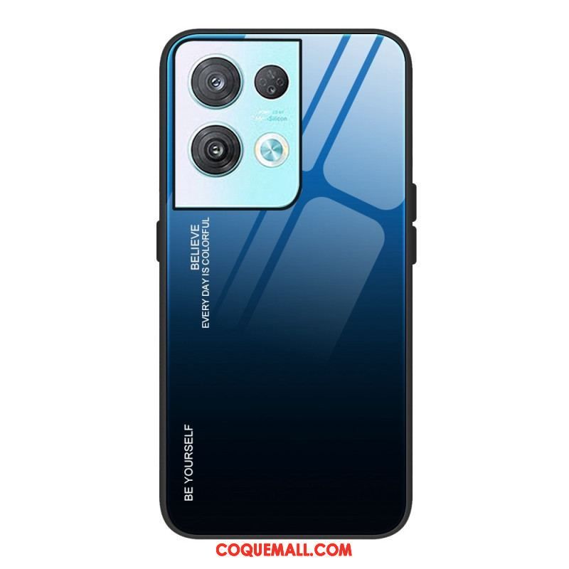 Coque Oppo Reno 8 Verre Trempé Be Yourself