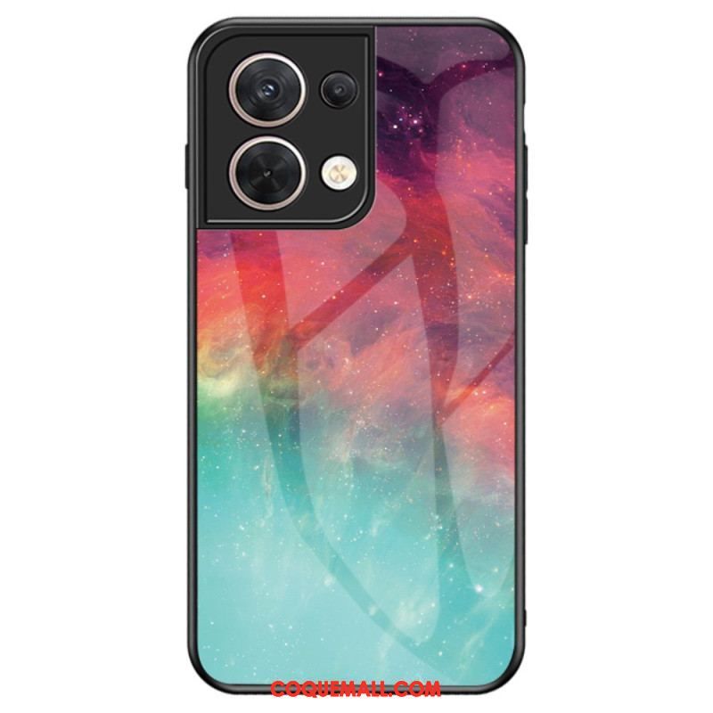 Coque Oppo Reno 8 Verre Trempé Motif